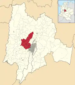 Location of Western Savanna Province in Colombia