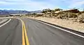 Corn Creek Road looking west near the visitor center