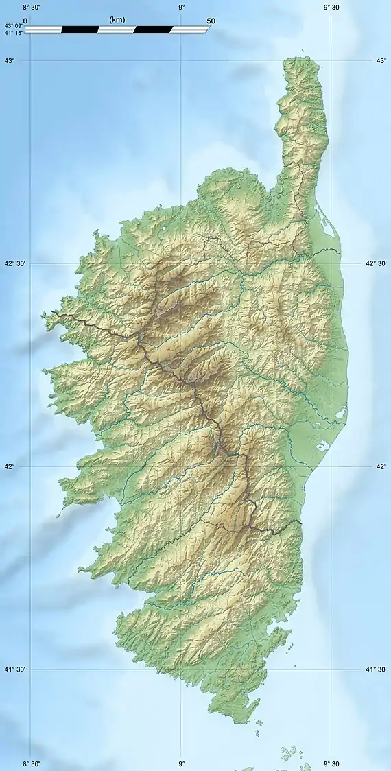Thadée Gabrielli is located in Corsica
