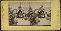 A stereoscope view of the Dairy (after 1870).
