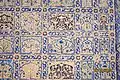 Damaged yet intricate pietra dura inlay work at Chini Ka Rauza