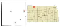 Location within Decatur County and Kansas