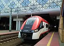 Greater Poland Railways train at the Poznań Główny.