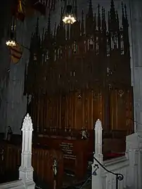 East choir reredos (c.1920), Washington Memorial Chapel.