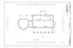 Main Floor Plan of Edgewater, measured about 1974.