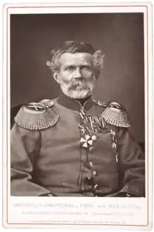 Generalfeldmarschall Edwin Freiherr von Manteuffel wearing the 1870 Grand Cross.