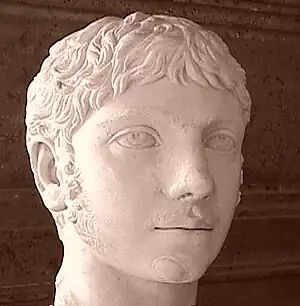 Image 6Bust of Elagabalus, Roman Emperor of the Severan dynasty who reigned from 218 to 222.  Elagabalus' gender identity are the source of much controversy and debate. Because of accounts by contemporary historian Cassius Dio and others that Elagabalus wore women's clothing, preferred to be called a lady, and sought vaginoplasty, the emperor is considered by some historians to be an early transgender figure and one of the first on record as seeking sex reassignment surgery.