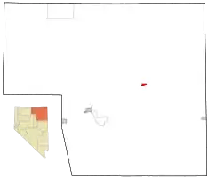 Location of Elko County in Nevadaand location of Wells in Elko County