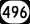 Kentucky Route 496 marker