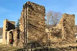 Old Stone Union Church ruins, built 1774