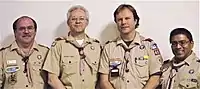 Image 11Four American Wood Badgers with insignia (from Wood Badge)