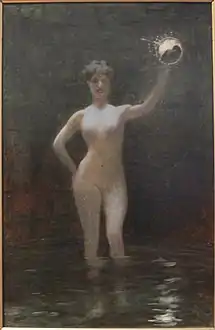 Jean-Léon Gérôme, Truth at the Bottom of a Well, study for a painting of 1895