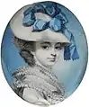 George Engleheart - Portrait of Unknown Woman – circa 1780 – Frame with bracelet fitting - Victoria & Albert Museum