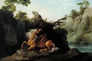 Horse Devoured by a Lion (1763), oil on canvas,  69.2 x 103.5 cm., Tate Britain