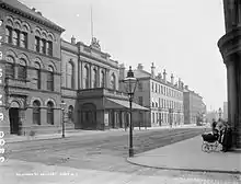 A tram in Bedford Street near the Ulster Hall circa 1890.
