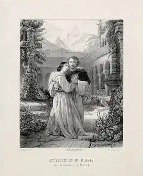 Image 27Scene from La favorite, by Émile Desmaisons and François-Gabriel Lépaulle (restored by Adam Cuerden) (from Wikipedia:Featured pictures/Culture, entertainment, and lifestyle/Theatre)