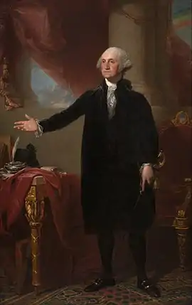 Portrait of George Washington by Gilbert Stuart, 1796