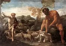 Giovanni Lanfranco: Norandino and Lucina Discovered by the Ogre, oil on canvas, c. 1624