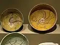 Glazes ceramics, sgraffito and painted decoration