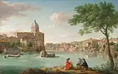 San Giovanni dei Fiorentini; likely 1723, oil on canvas, 45.8 x 71 cm.