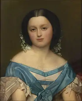 Image 8Portrait of Henriette Mayer van den BerghPainting: Jozef Van LeriusPortrait of Henriette Mayer van den Bergh, an oil painting on canvas completed by the Belgian painter Jozef Van Lerius (1823–1876) in 1857. Van Lerius, a student of Gustaf Wappers, was a teacher at the Royal Academy of Fine Arts in Antwerp from age 31. He was known primarily for his mythological and biblical scenes, as well as his portraits and genre pictures. The subject, Henriette Mayer van den Bergh, was the mother of the art collector Fritz Mayer van den Bergh; after his death, she founded the Museum Mayer van den Bergh in Antwerp to house his collection.More selected pictures