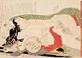 Image 7Hokusai, Untitled (Plate No. 4) From the series Picture Book Patterns of Couples (Ehon tsui no hinagata), c. 1812