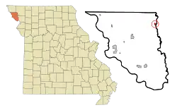 Location of Maitland, Missouri