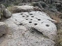 Bedrock mortars