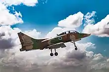 An older A-4 Skyhawk two-seater of 102 Squadron "Flying Tiger" 2008 at Chazerim