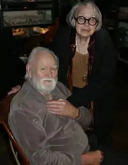 Ib Melchior with his wife, Cleo Baldon