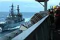 JS Yūgiri alongside USS Ronald Reagan on 17 March 2007.