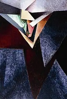 Jacques Villon, 1914, Portrait de M. J. B. peintre (Jacques Bon), oil on canvas, 121.92 x 81.28 cm, Columbus Museum of Art