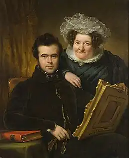 Double portrait of Isaac Lambertus van den Berch and Maria Cremer