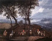 Image 32Jan Brueghel (I) - Travellers on the Way, second half of 16th Century (from History of road transport)