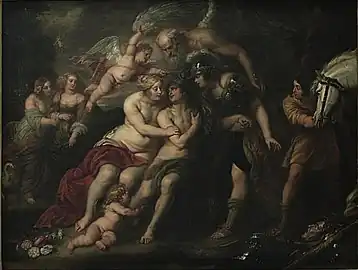 Hercules between Vice and Virtue, Uffizi