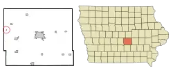 Location of Valeria, Iowa