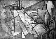 Jean Metzinger, c.1912, Paysage (Landscape), oil on canvas, private collection
