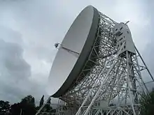 Image 30The Jodrell Bank Lovell 76-m radio telescope in Lower Withington, built in August 1957, is the world's third largest steerable telescope, and was the largest until 1971. It was designed by Sheffield's Sir Charles Husband and built of steel from Scunthorpe  (from North West England)