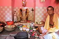 Inside the temple