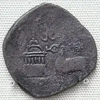 Karttikeya shrine with antelope. Yaudheya, Punjab, 2nd century CE