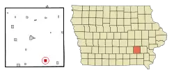 Location of Ollie, Iowa