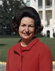 Lady Bird Johnson, former First Lady of the United States