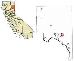 Location of Litchfield in Lassen County, California