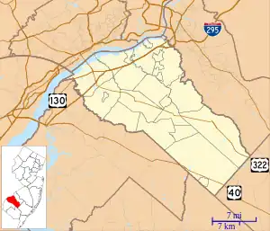 James Whitall Jr. House is located in Gloucester County, New Jersey