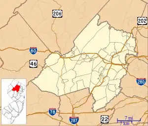 Succasunna is located in Morris County, New Jersey