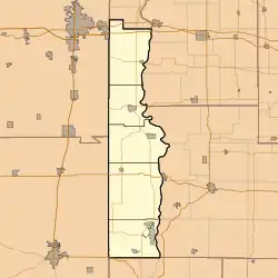 Crompton Hill is located in Vermillion County, Indiana