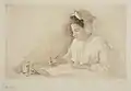 Louise Danse, Jeune fille dessinant, Royal Library of Belgium