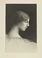 Louise Danse, Portrait de Melle H. Dethier, Royal Library of Belgium