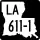 Louisiana Highway 611-1 marker