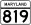 Maryland Route 819 marker